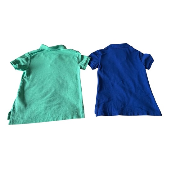 Two Polo Ralph Lauren Little Boys Short Sleeve Polo Shirt Mint Blue Size 5 - Picture 6 of 9